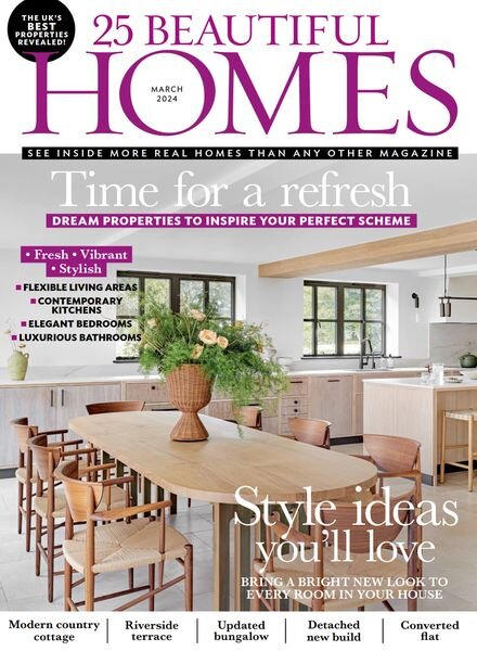 25 Beautiful Homes – March 2024 Cover