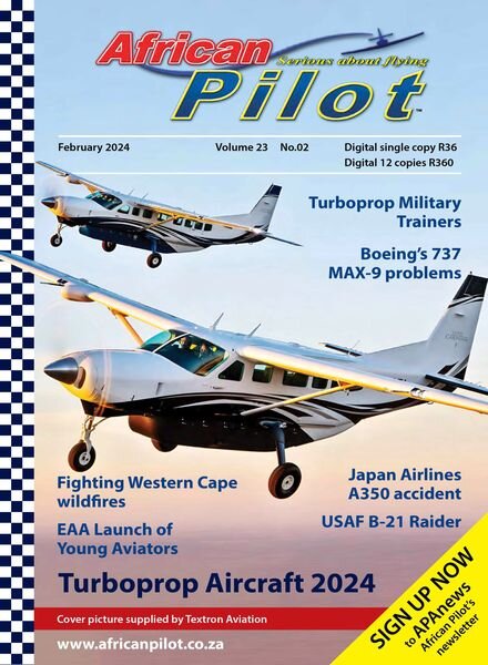 African Pilot Magazine – February 2024 Cover