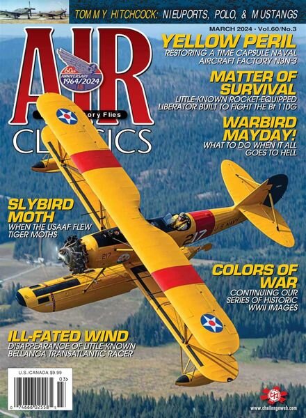 Air Classics – Where History Flies! – March 2024 Cover