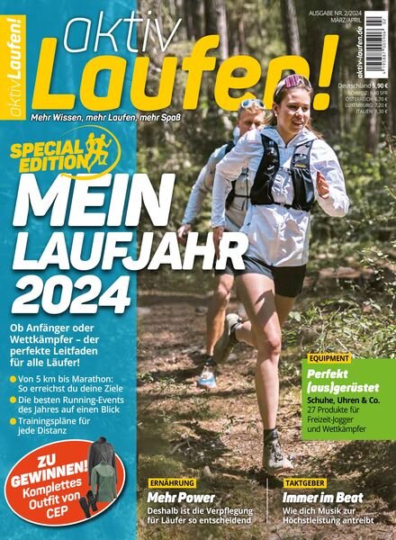 aktiv Laufen – Marz-April 2024 Cover