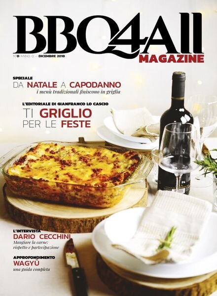 BBQ4All Magazine – Dicembre 2018 Cover