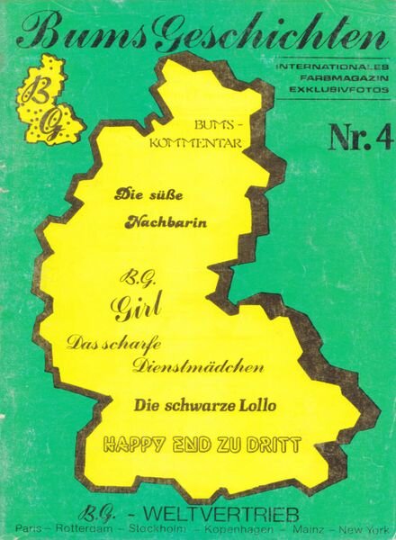 Bums Geschichten – Nr 4 Cover