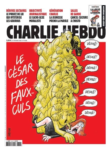 Charlie Hebdo – 21 Fevrier 2024 Cover
