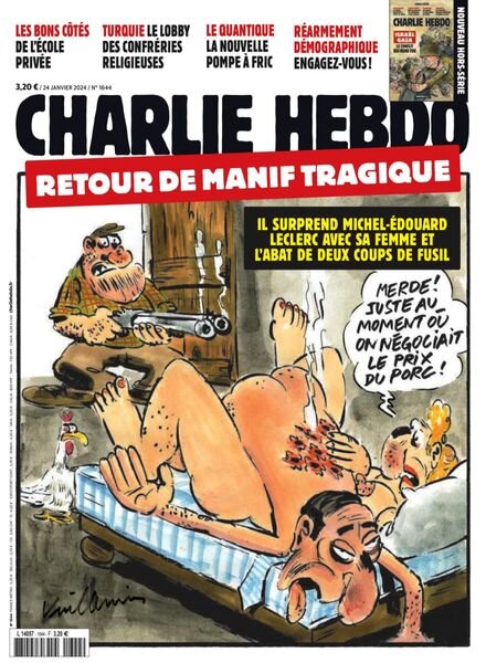 Charlie Hebdo – 24 Janvier 2024 Cover