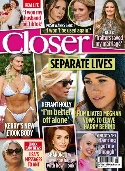 Closer UK – Issue 1096 – 24 February 2024 Cover
