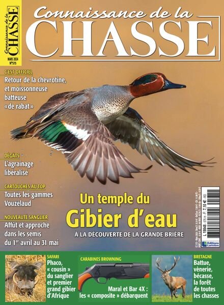 Connaissance de la Chasse – Mars 2024 Cover