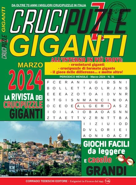 Crucipuzzle Giganti – Marzo 2024 Cover