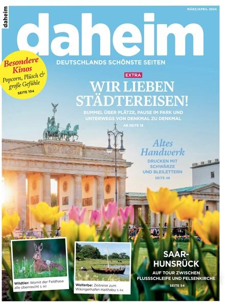 Daheim Magazin – Marz-April 2024 Cover