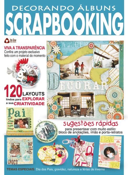 Decorando albuns Scrapbooking – Fevereiro 2024 Cover