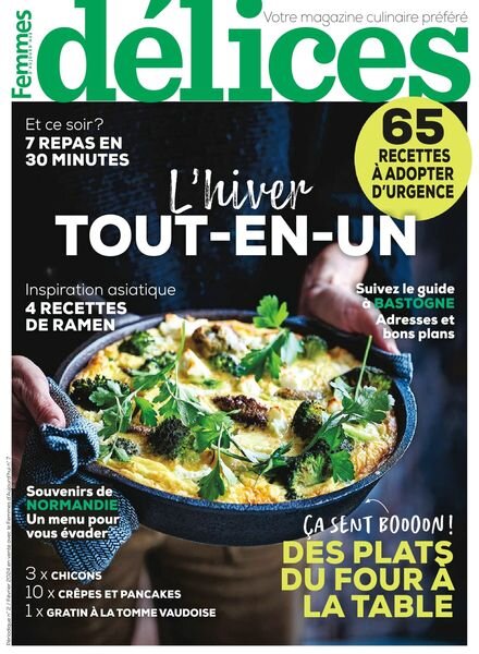 Delices de Femmes d’Aujourd’hui – Fevrier 2024 Cover