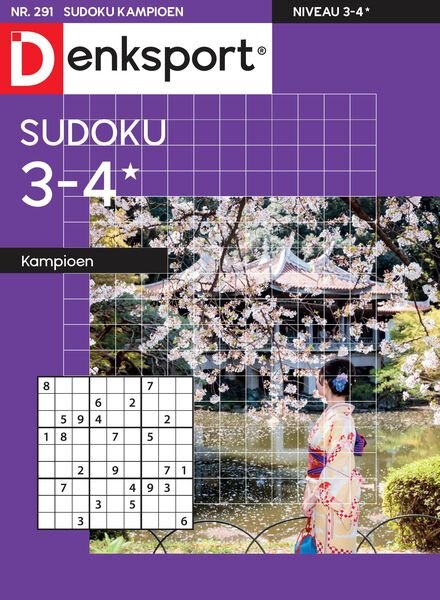 Denksport Sudoku 3-4 kampioen – Februari 2024 Cover