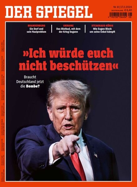 Der SPIEGEL – 17 Februar 2024 Cover