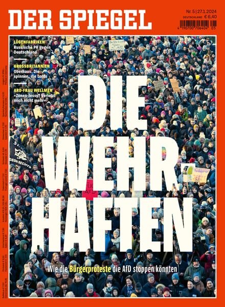 DER SPIEGEL – 27 Januar 2024 Cover