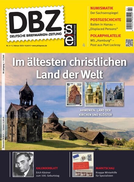 Deutsche Briefmarken-Zeitung – 5 Februar 2024 Cover