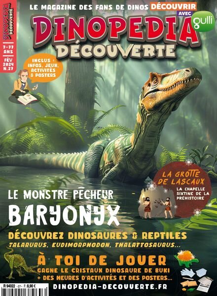 Dinopedia Decouverte – Fevrier 2024 Cover