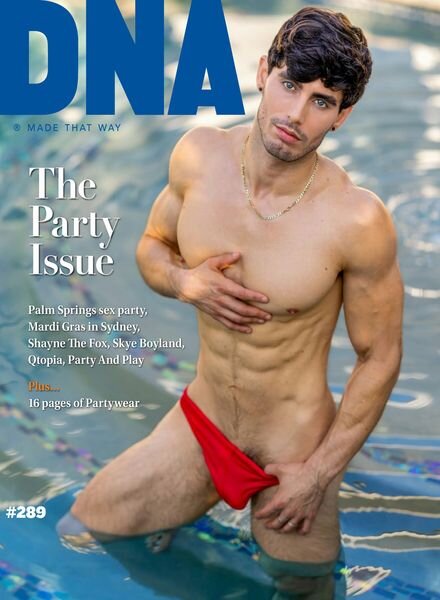 DNA Magazine – Issue 289 The Party Issue – January 2024 Cover