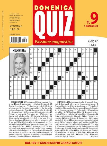 Domenica Quiz – 7 Marzo 2024 Cover