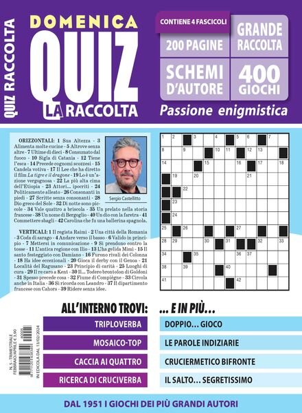 Domenica Quiz Raccolta – Febbraio-Aprile 2024 Cover