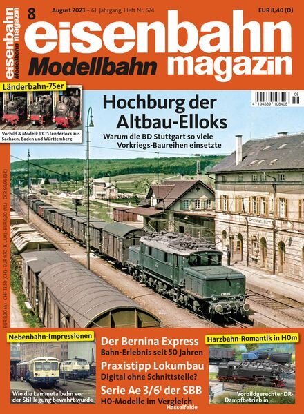 Eisenbahn Magazin – August 2023 Cover