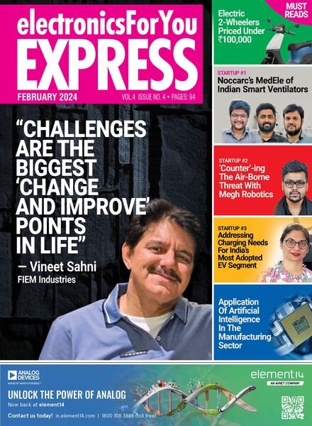 Electronics For You Express – February 2024 Cover