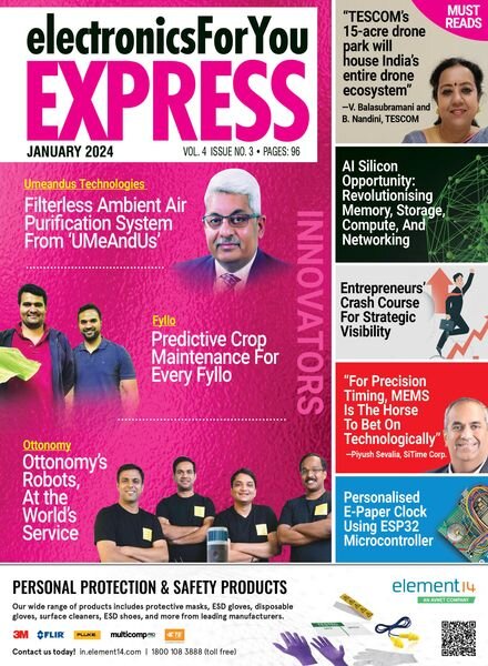 Electronics For You Express – January 2024 Cover