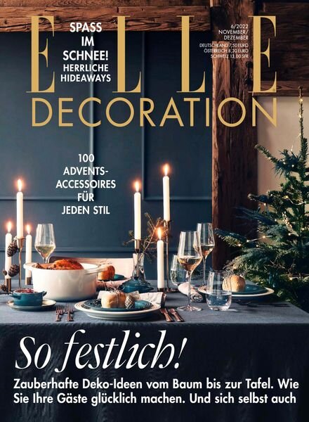 Elle Decoration Germany – November-Dezember 2022 Cover