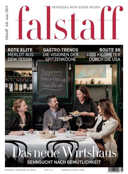 Falstaff Magazin Schweiz – Februar-Marz 2024 Cover