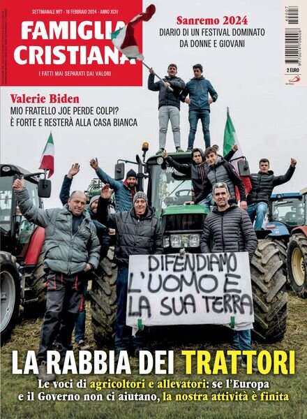 Famiglia Cristiana – 18 Febbraio 2024 Cover
