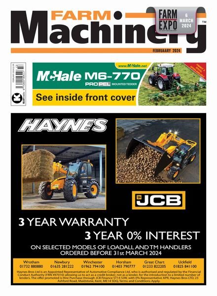 Farm Machinery – February 2024 Cover