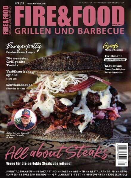 Fire & Food Grillen und Barbecuen – Februar 2024 Cover