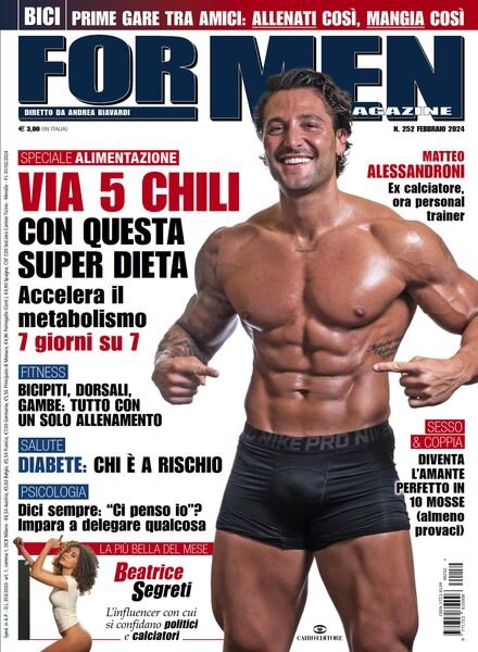 For Men Magazine – Febbraio 2024 Cover