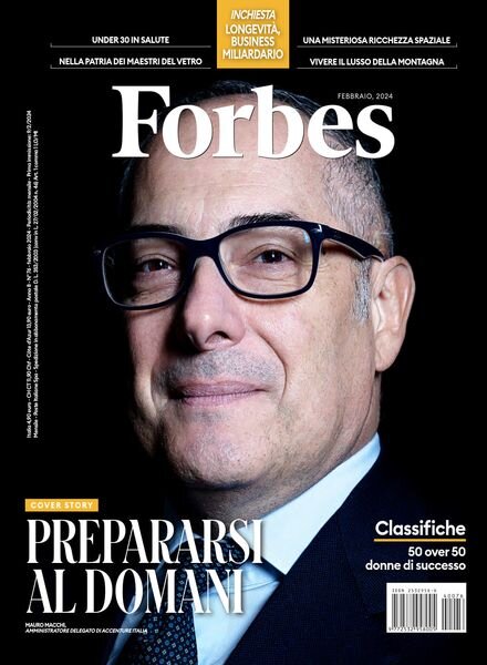Forbes Italia – Volume 76 – Febbraio 2024 Cover