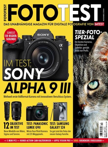 Fototest – Marz-April 2024 Cover
