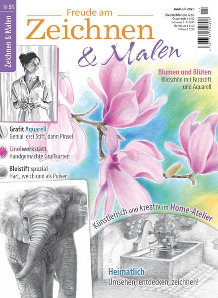 Freude am Zeichnen & Malen – Juni-Juli 2020 Cover