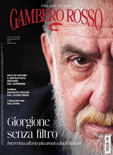 Gambero Rosso Italia – N385 – Febbraio 2024 Cover