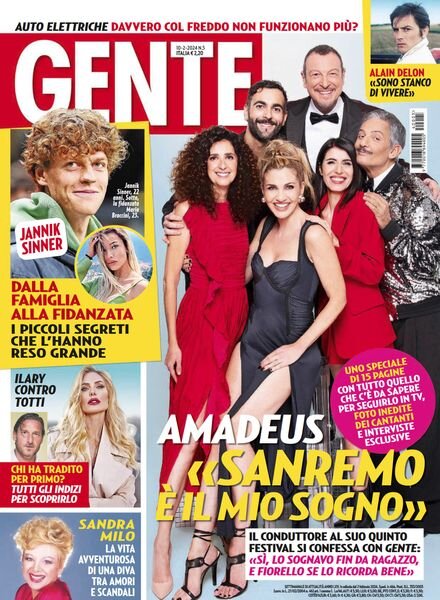 Gente Italia – 10 Febbraio 2024 Cover