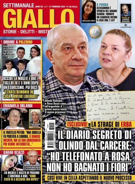 Giallo – 21 Febbraio 2024 Cover
