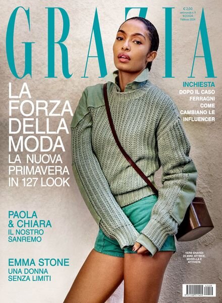 Grazia Italia – 8 Febbraio 2024 Cover