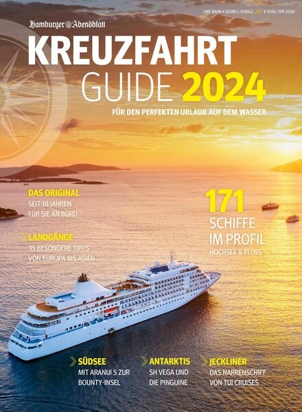 Hamburger Abendblatt Magazine Reisen – Kreuzfahrt Guide 2024 Cover