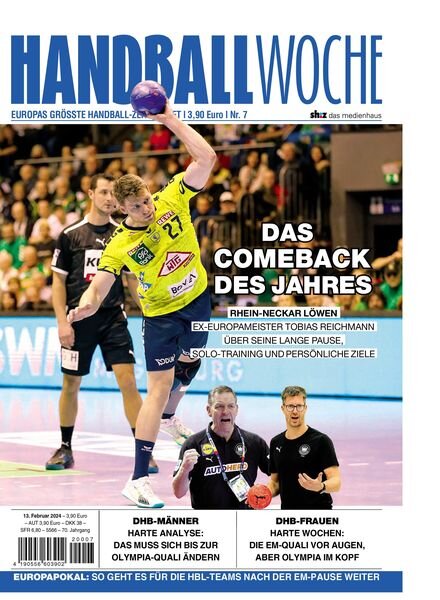 Handballwoche – 13 Februar 2024 Cover