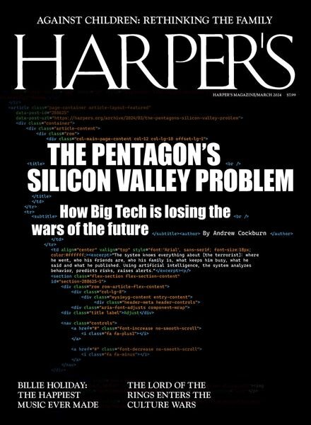 Harper’s Magazine – March 2024 Cover