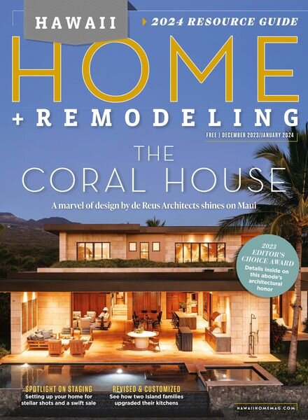 Hawaii Home + Remodeling – December 2023-January 2024 Cover