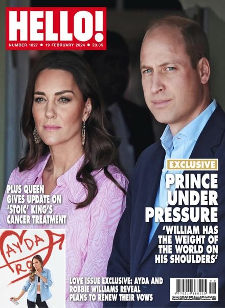 Hello! Magazine UK – Issue 1827 – 19 February 2024 Cover
