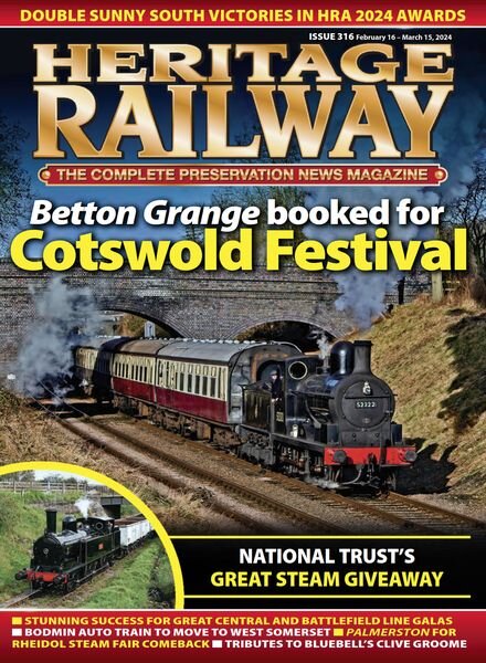 Heritage Railway – Issue 316 – February 16 2024 Cover
