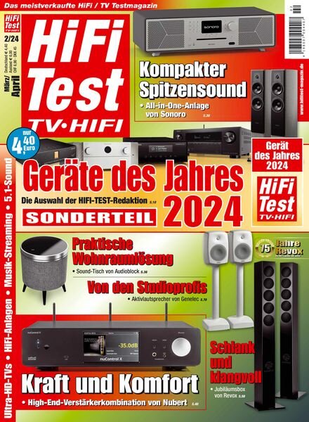 HiFi Test TV HiFi – Marz-April 2024 Cover