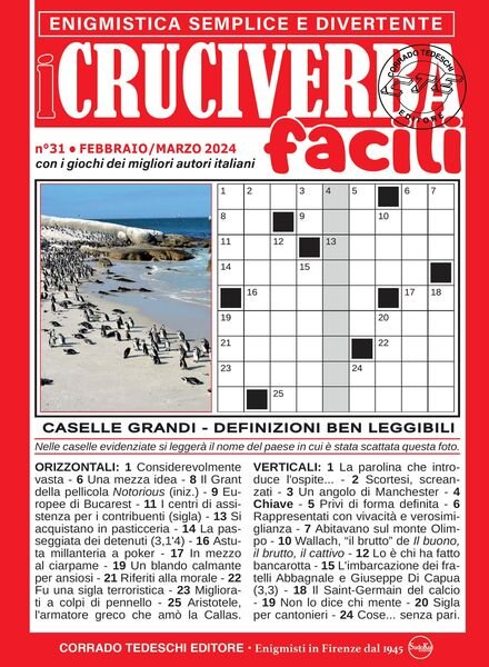 I Cruciverba Facili – Febbraio-Marzo 2024 Cover