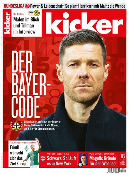 Kicker Sportmagazin – 19 Februar 2024 Cover