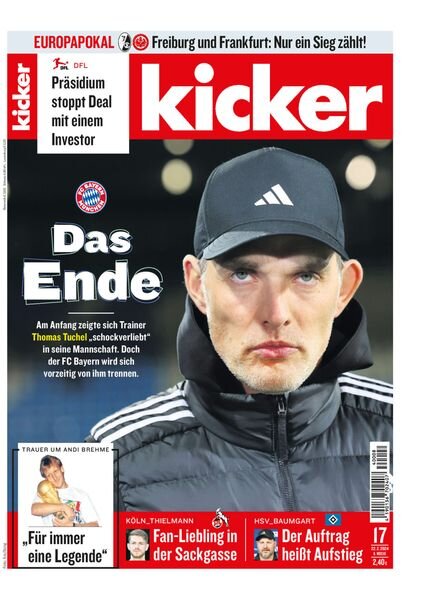 Kicker Sportmagazin – 22 Februar 2024 Cover