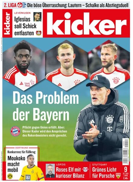 Kicker Sportmagazin – 25 Januar 2024 Cover