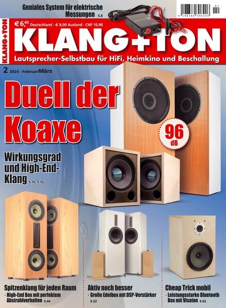 Klang+Ton – Februar-Marz 2024 Cover